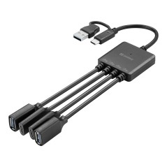 Sandberg USB-C/A to 2A+2C Splitter – udvid dine porte